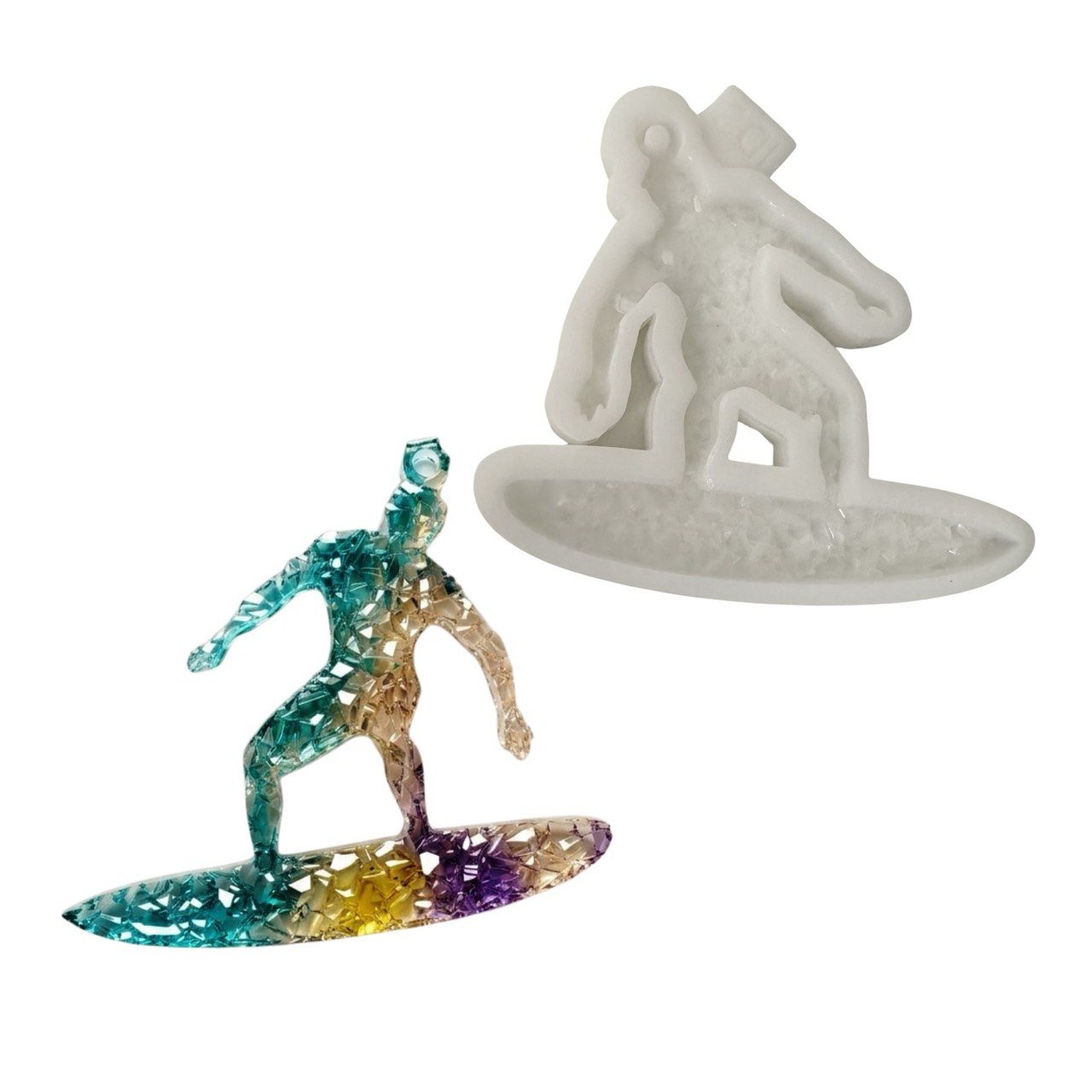 Surfer Silicone Mold – Druzy Crystalline Texture - Ideas Decor Shop