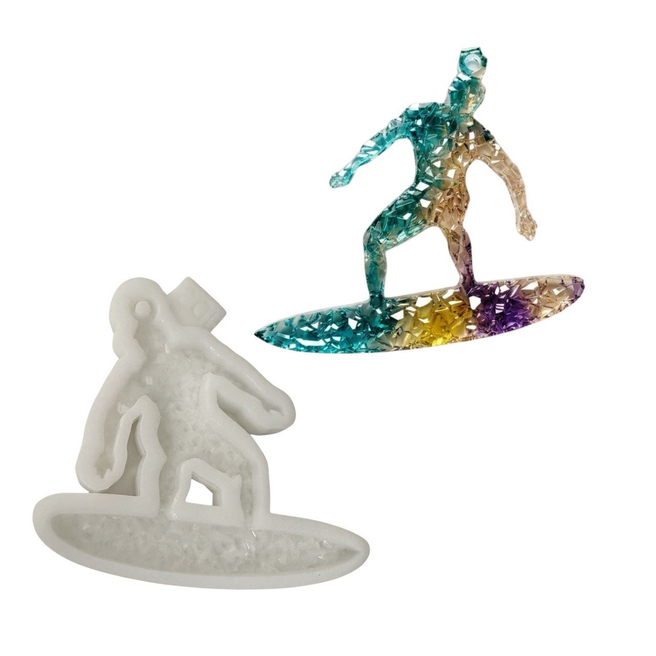 Surfer Silicone Mold – Druzy Crystalline Texture - Ideas Decor Shop