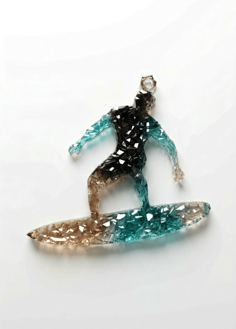 Surfer Silicone Mold – Druzy Crystalline Texture - Ideas Decor Shop