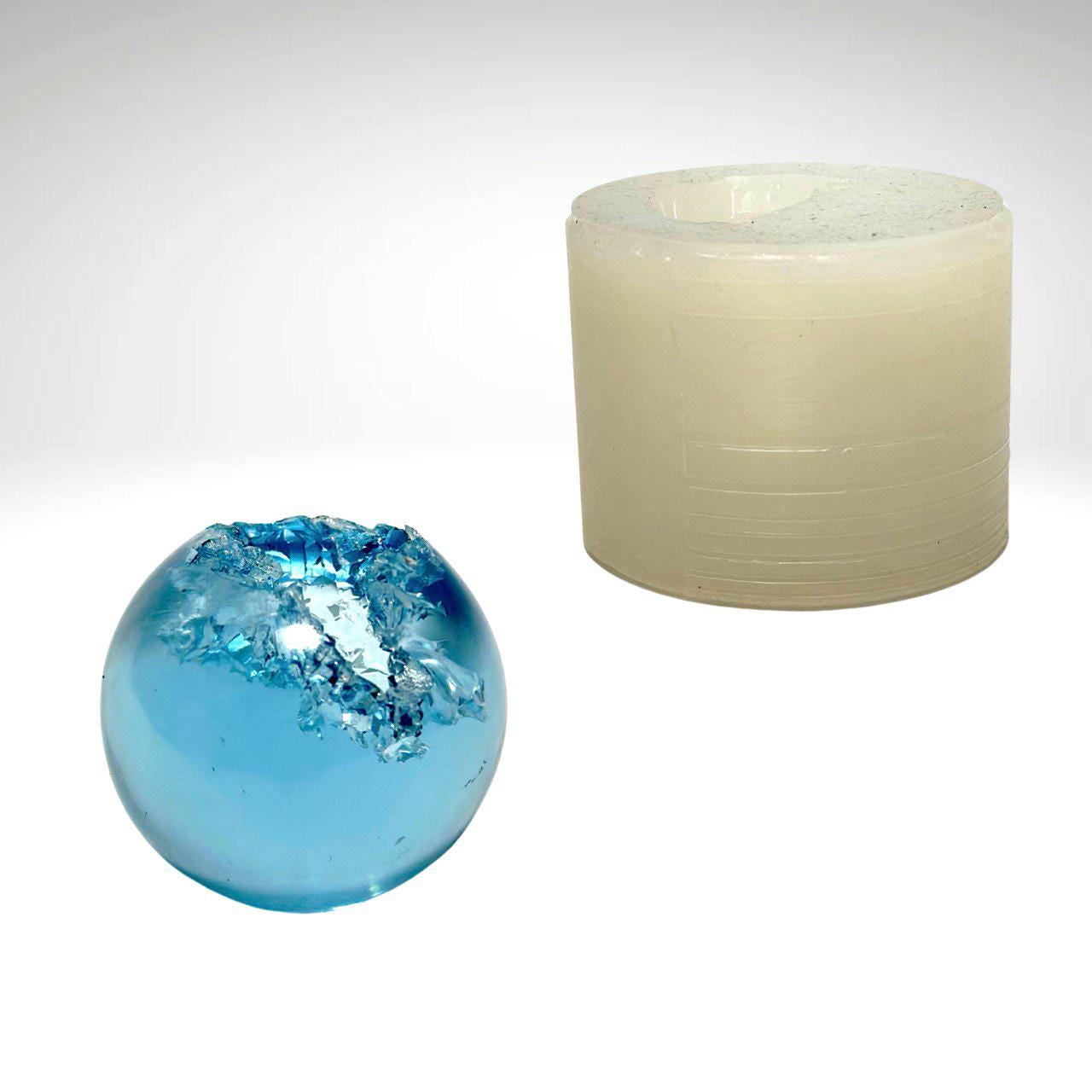 Tiny Crystal Sphere Silicone Mold - Geode Resin Mold for DIY Jewelry Making - Ideas Decor Shop