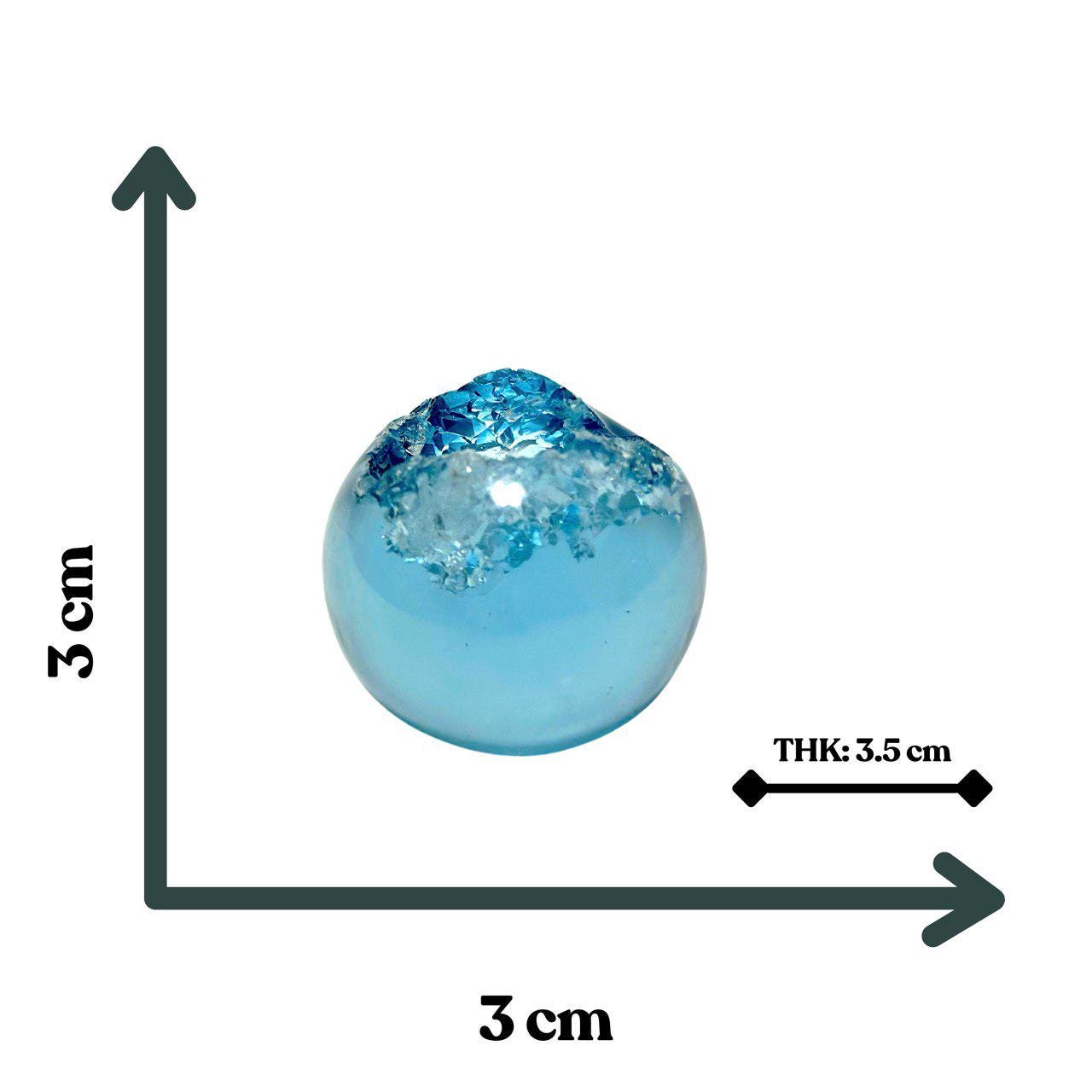 Tiny Crystal Sphere Silicone Mold - Geode Resin Mold for DIY Jewelry Making - Ideas Decor Shop