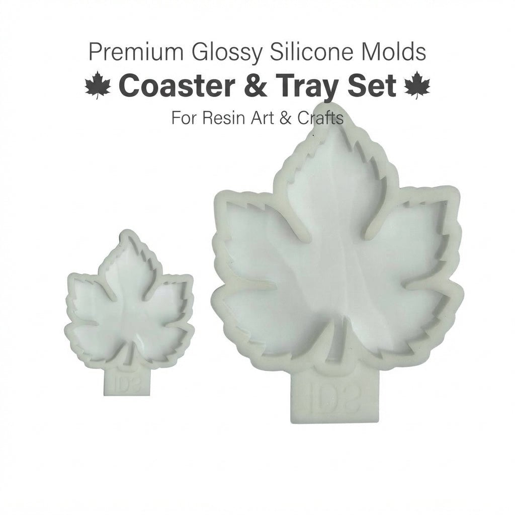 Tray and Coaster Autumn Leaf Silicone Mold Set - Ideas Decor Shop