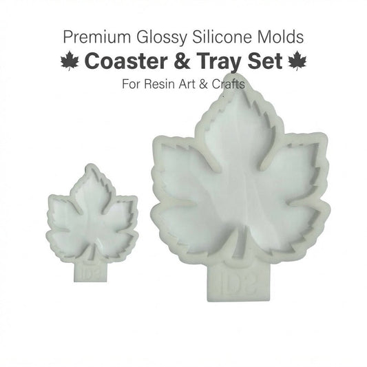 Tray and Coaster Autumn Leaf Silicone Mold Set - Ideas Decor Shop