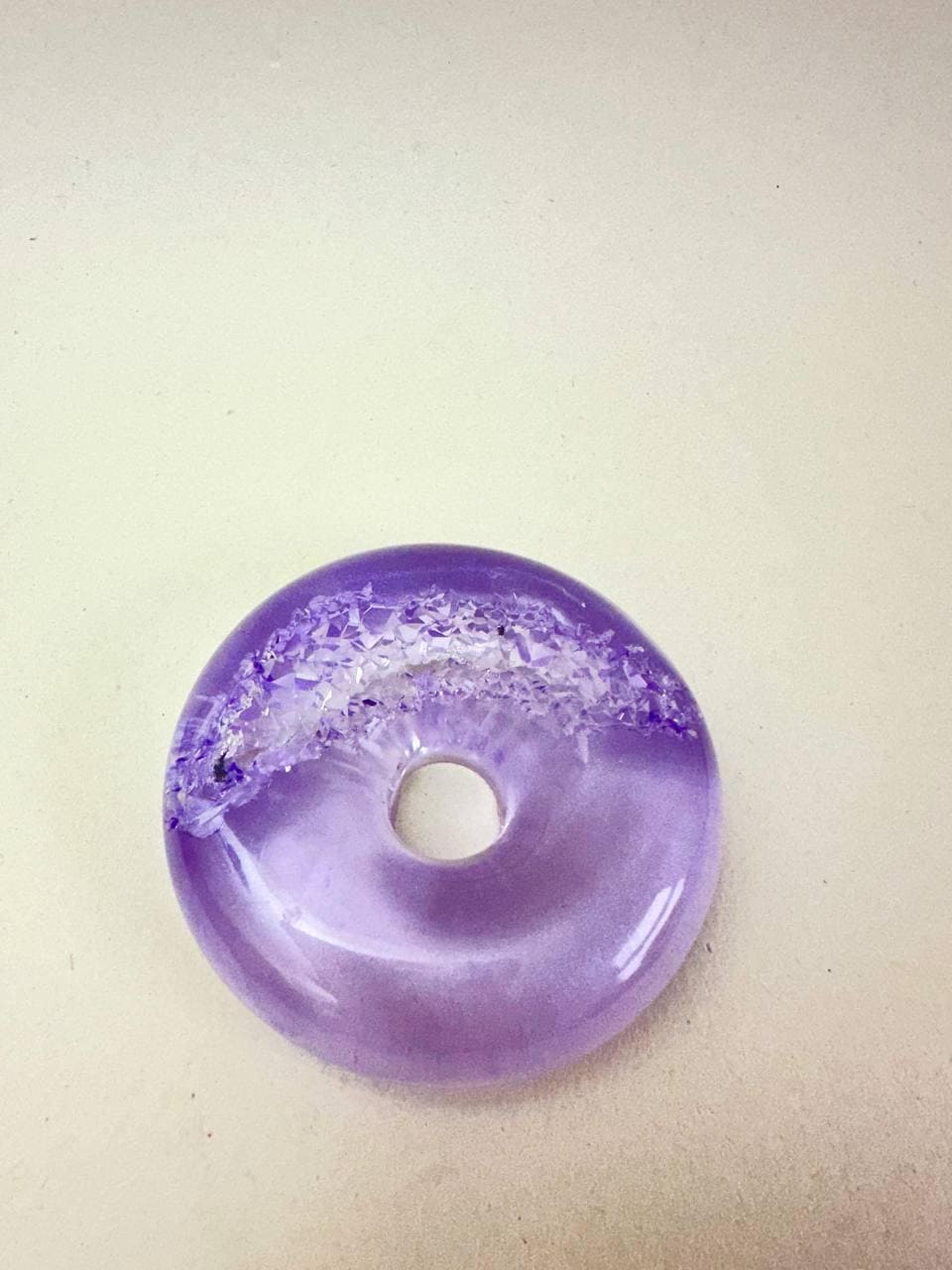Unique Resin Druzy Ornaments Mold - Crystal Donut Geode Design - Ideas Decor Shop