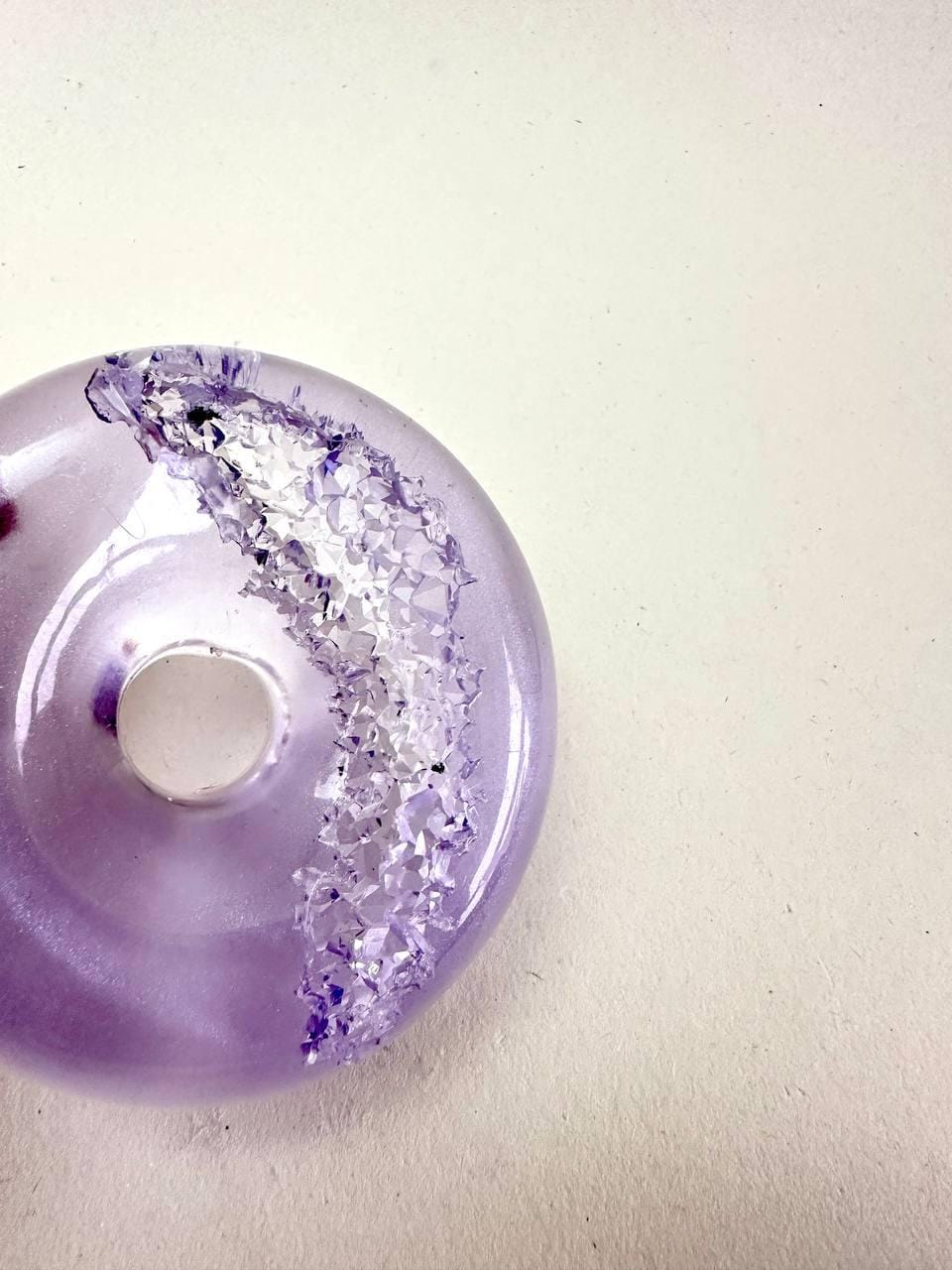 Unique Resin Druzy Ornaments Mold - Crystal Donut Geode Design - Ideas Decor Shop