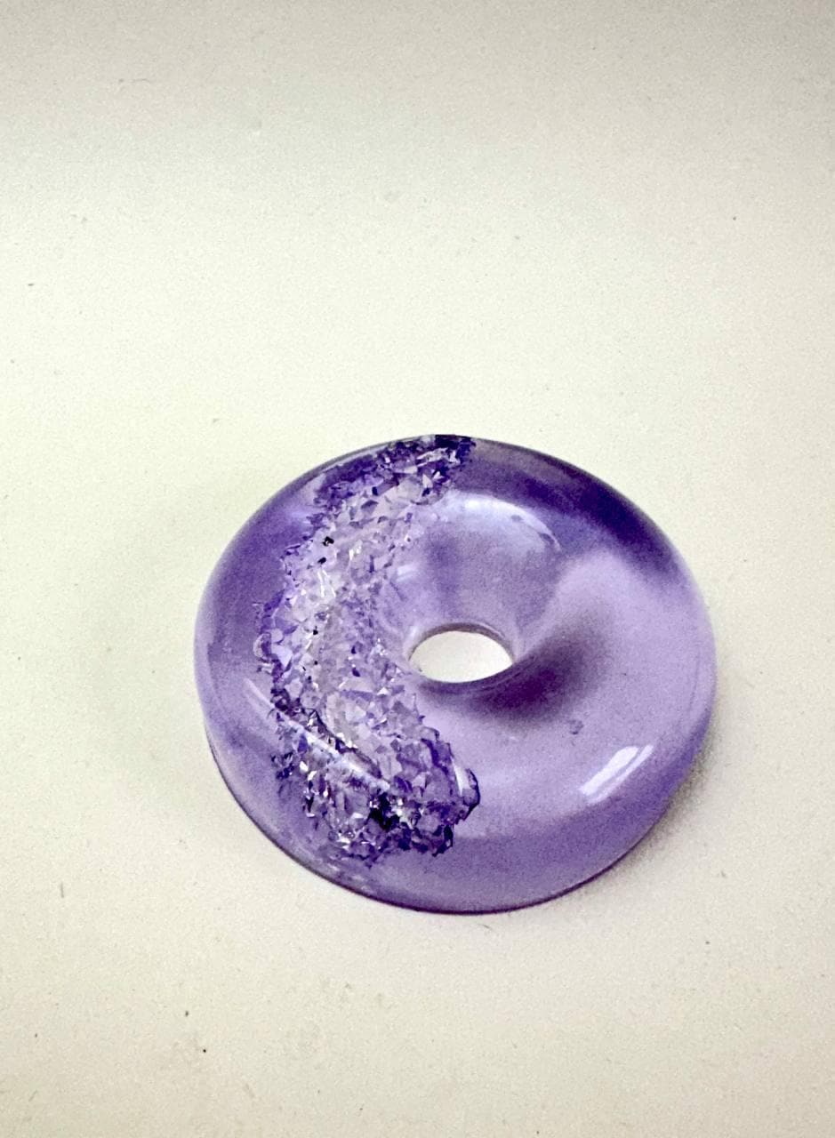 Unique Resin Druzy Ornaments Mold - Crystal Donut Geode Design - Ideas Decor Shop
