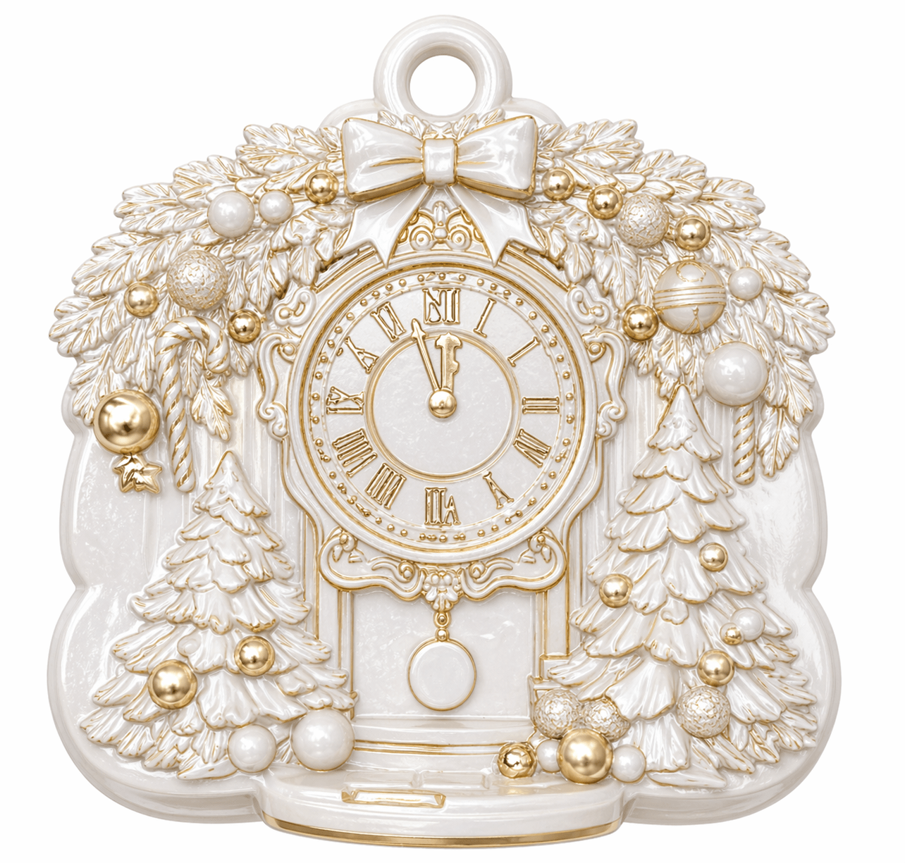 Vintage Clock Christmas Ornament Silicone Mold - Ideas Decor Shop