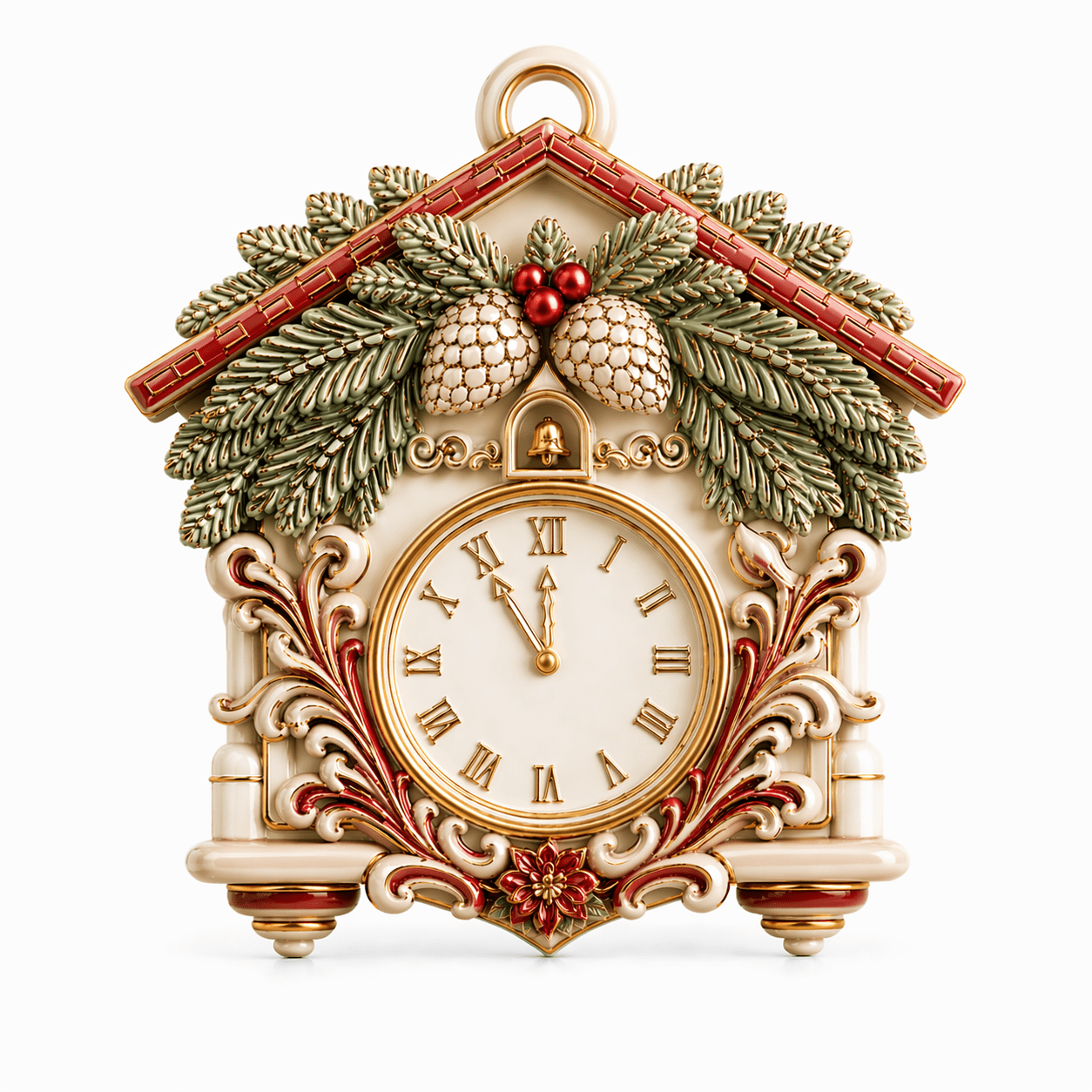 Vintage Cuckoo Clock Ornament Silicone Mold - Ideas Decor Shop