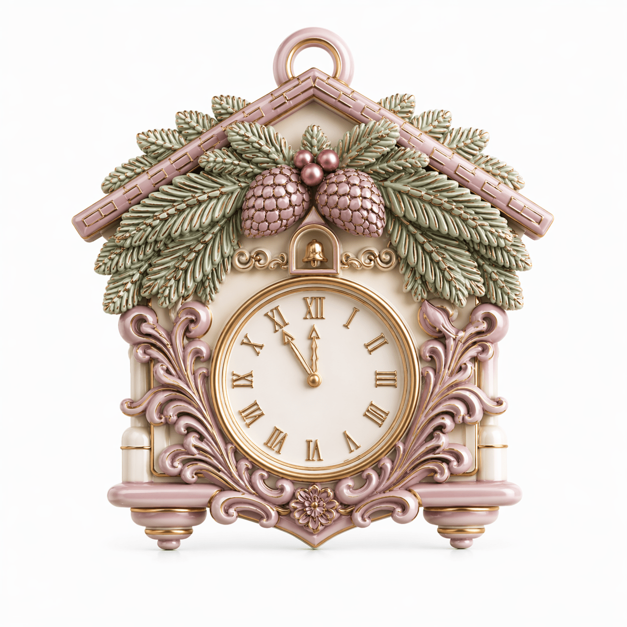 Vintage Cuckoo Clock Ornament Silicone Mold - Ideas Decor Shop