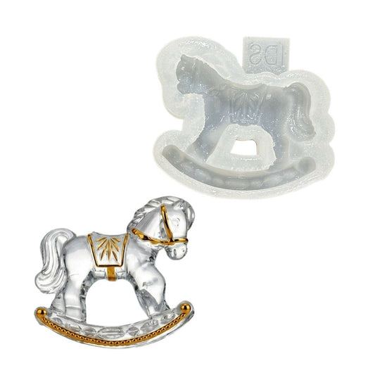 Vintage Rocking Horse Silicone Mold for Resin - Ideas Decor Shop