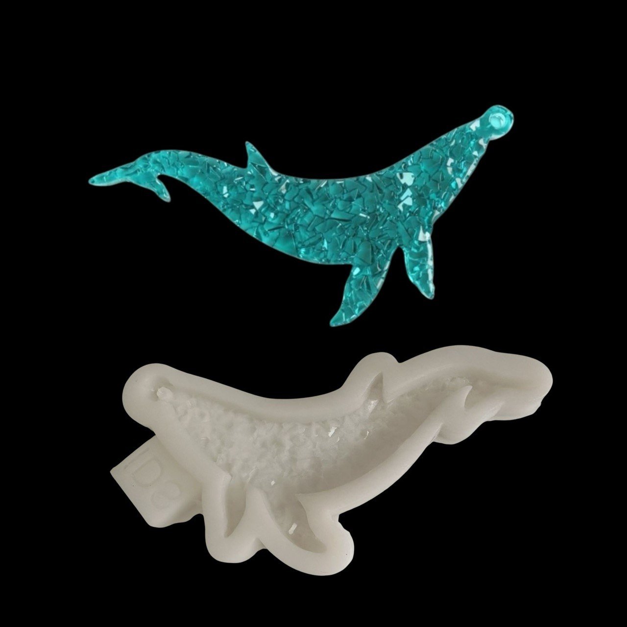 Whale Silicone Mold – Druzy Crystalline Texture - Ideas Decor Shop