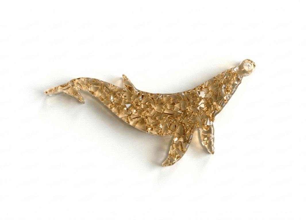 Whale Silicone Mold – Druzy Crystalline Texture - Ideas Decor Shop