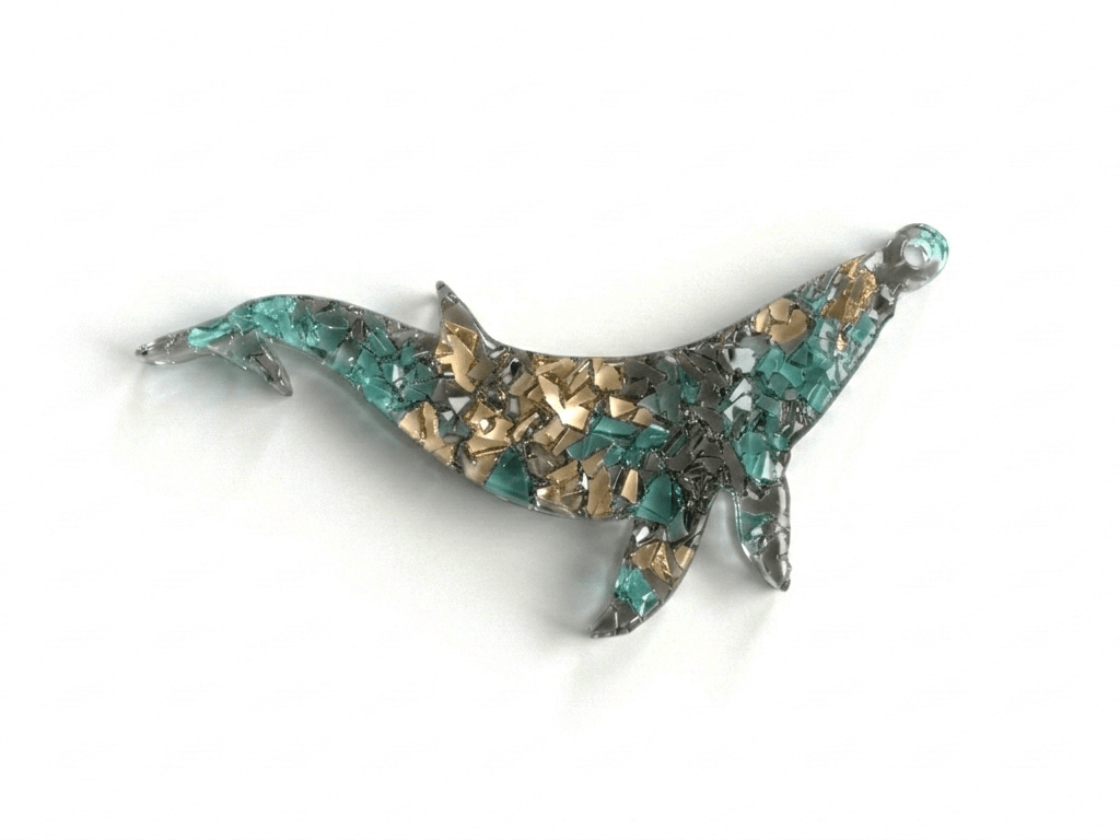 Whale Silicone Mold – Druzy Crystalline Texture - Ideas Decor Shop