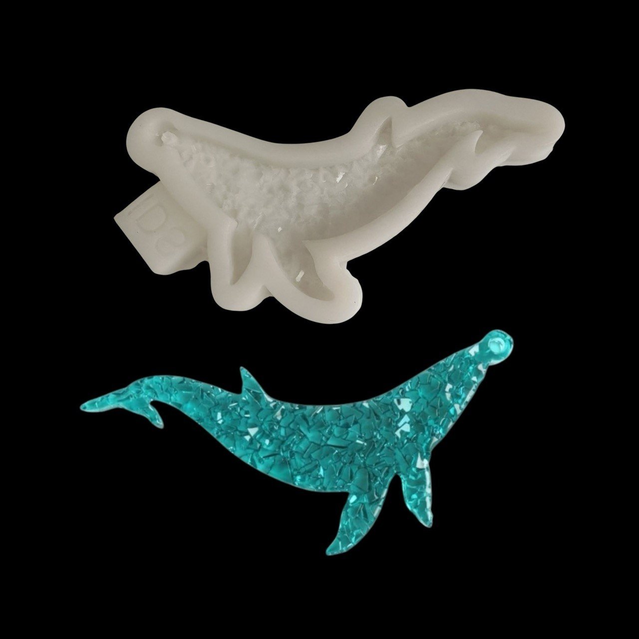 Whale Silicone Mold – Druzy Crystalline Texture - Ideas Decor Shop