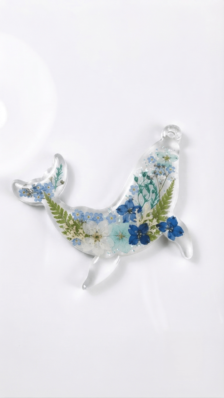 Whale Silicone Mold - Glossy Ocean Animal Casting Form - Ideas Decor Shop