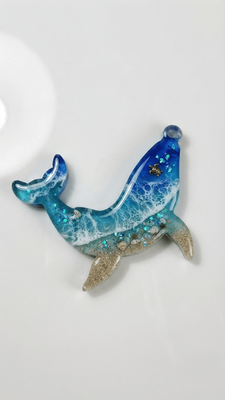 Whale Silicone Mold - Glossy Ocean Animal Casting Form - Ideas Decor Shop