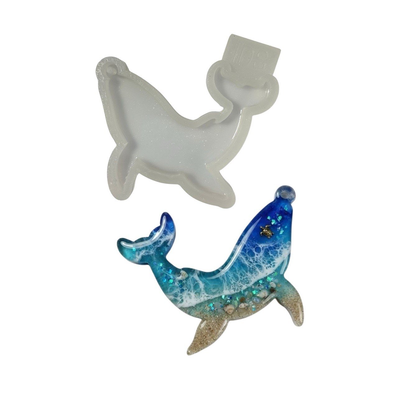 Whale Silicone Mold - Glossy Ocean Animal Casting Form - Ideas Decor Shop