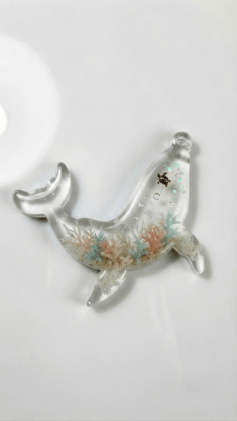Whale Silicone Mold - Glossy Ocean Animal Casting Form - Ideas Decor Shop