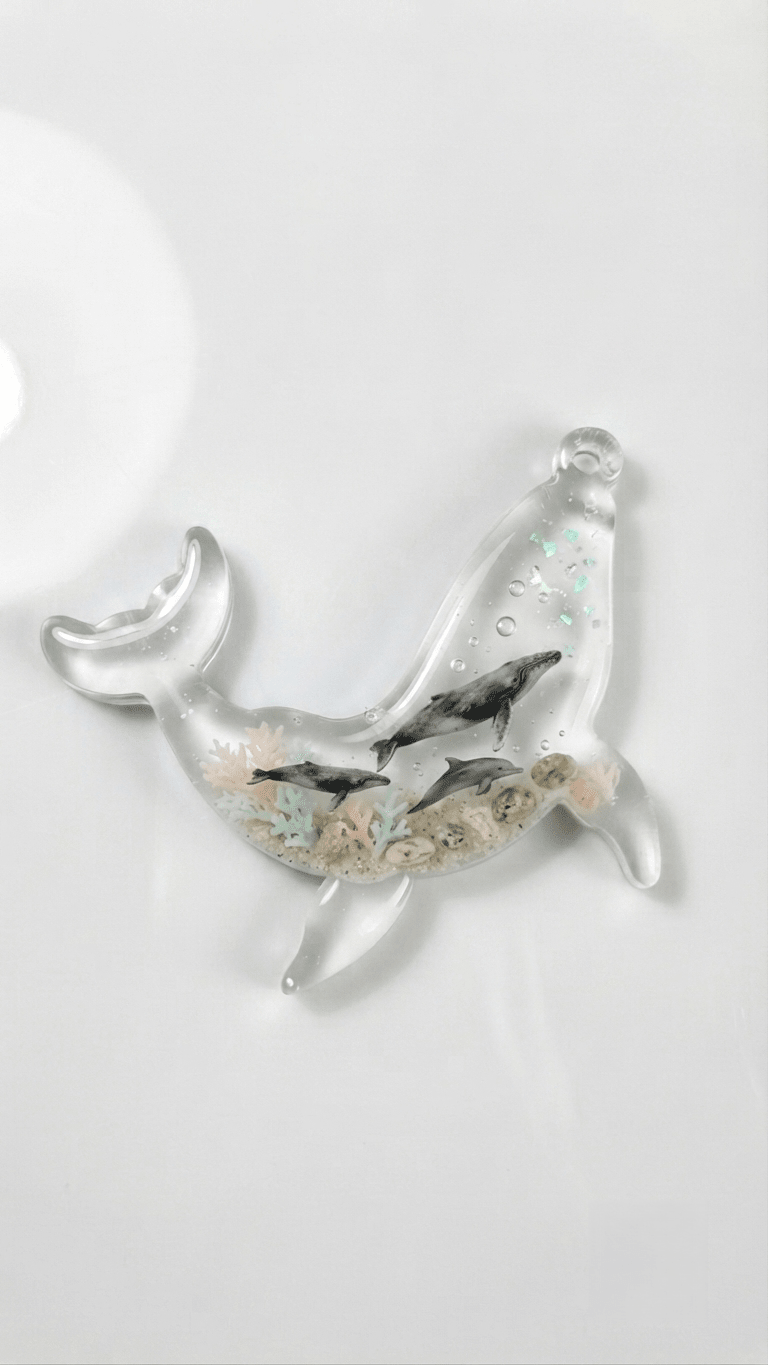 Whale Silicone Mold - Glossy Ocean Animal Casting Form - Ideas Decor Shop