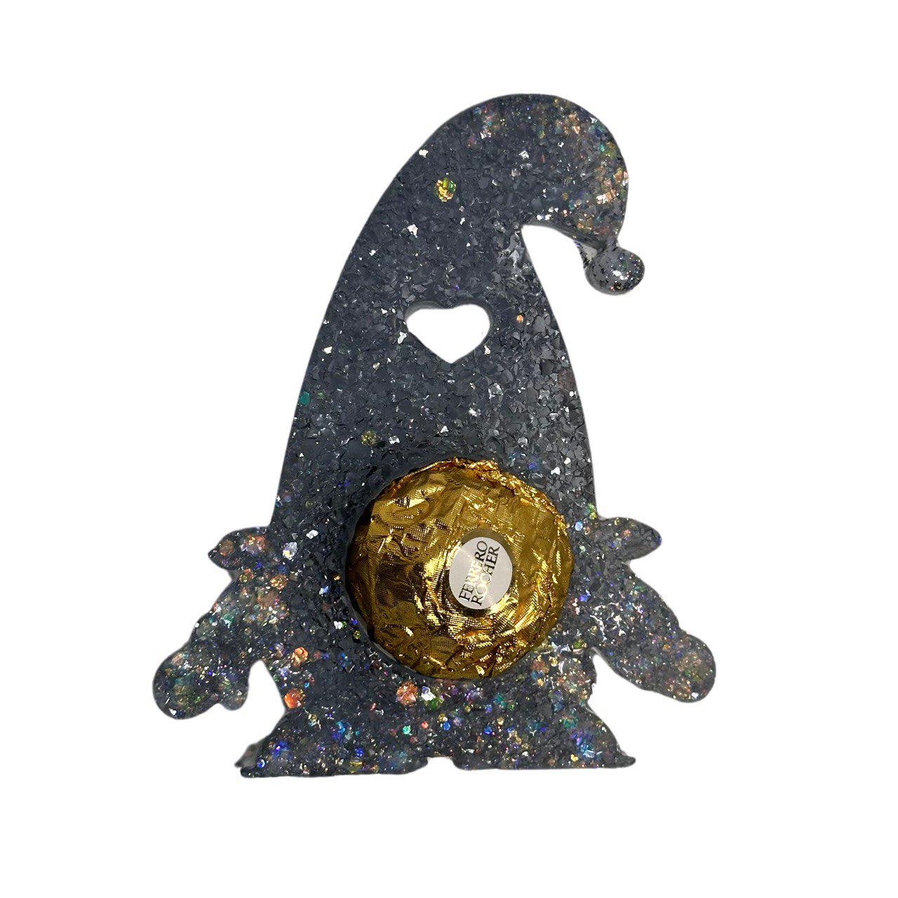 Xmas Druzy Crystal Gnome Silicone Mold with Candy Holder – Resin Art - Ideas Decor Shop