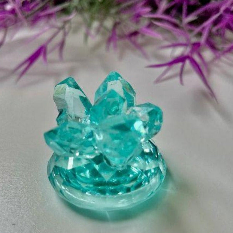 Glänzende Kristallcluster-Silikonform. Classique Shiny