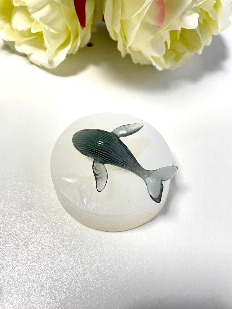 Sea Whale 3D Silicone Mold: Epoxy Resin, Marine, and Clay Molding