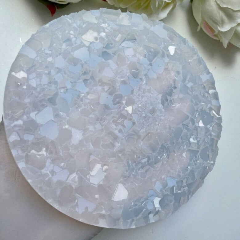 Amethyst-Druzy-Naturstein-Einsatz-Silikonform – Erstellen Sie authentische Kristall-Designs