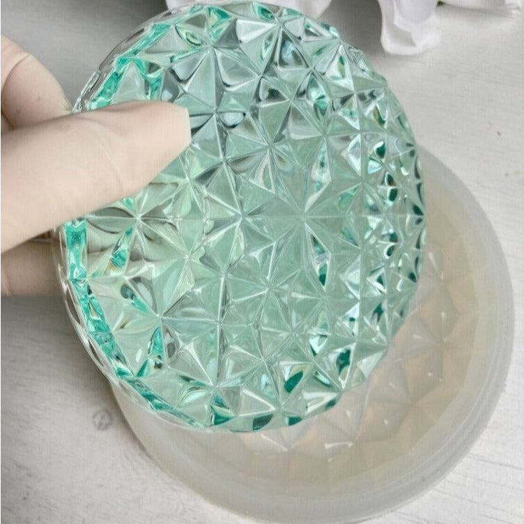 Shine Tray Kristall-Silikonform: Harz-Epoxid-Kunst und Kerzenhalter