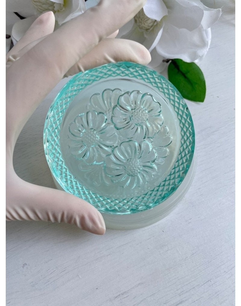 Blumen-Untersetzer-Silikonform: 3D-Blumen-Jesmonit-Tablett für Kerzenständer und Harz