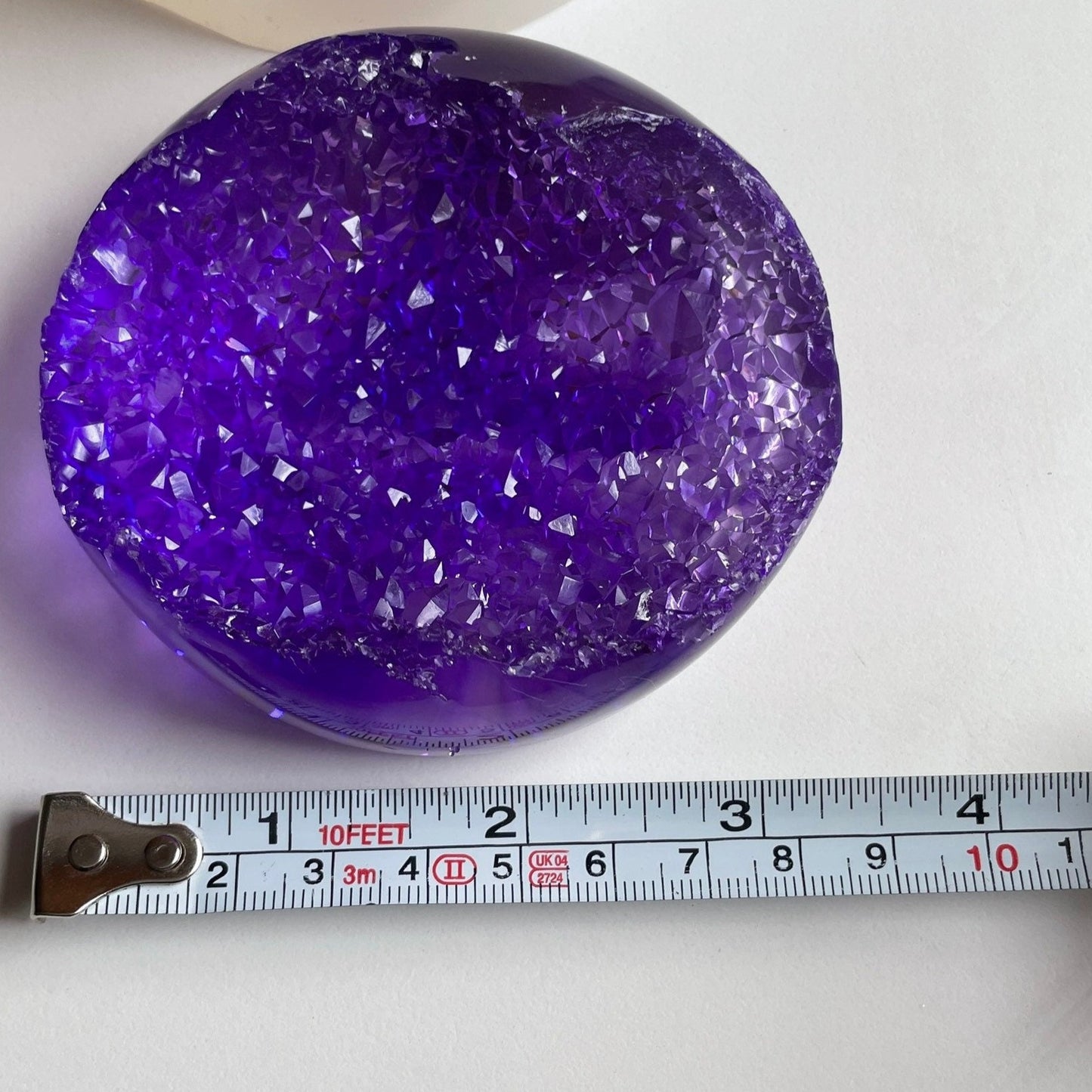 Geode Sphere Amethyst Crystals Silicone Mold: Acrylic Art & Resin Tray