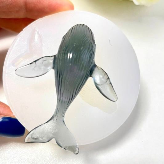Sea Whale 3D Silicone Mold: Epoxy Resin, Marine, and Clay Molding