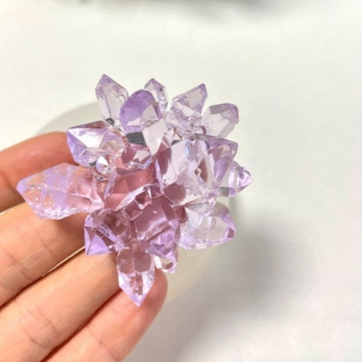 Силиконовая форма для цветочных кристаллов: эпоксидная смола, форма для аметиста и дизайн друз