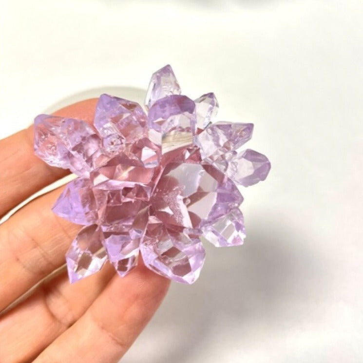 Силиконовая форма для цветочных кристаллов: эпоксидная смола, форма для аметиста и дизайн друз