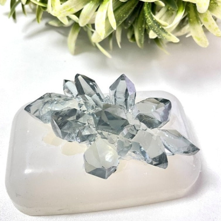 Kristalle Silikonform: Harz Druzy Kristallform