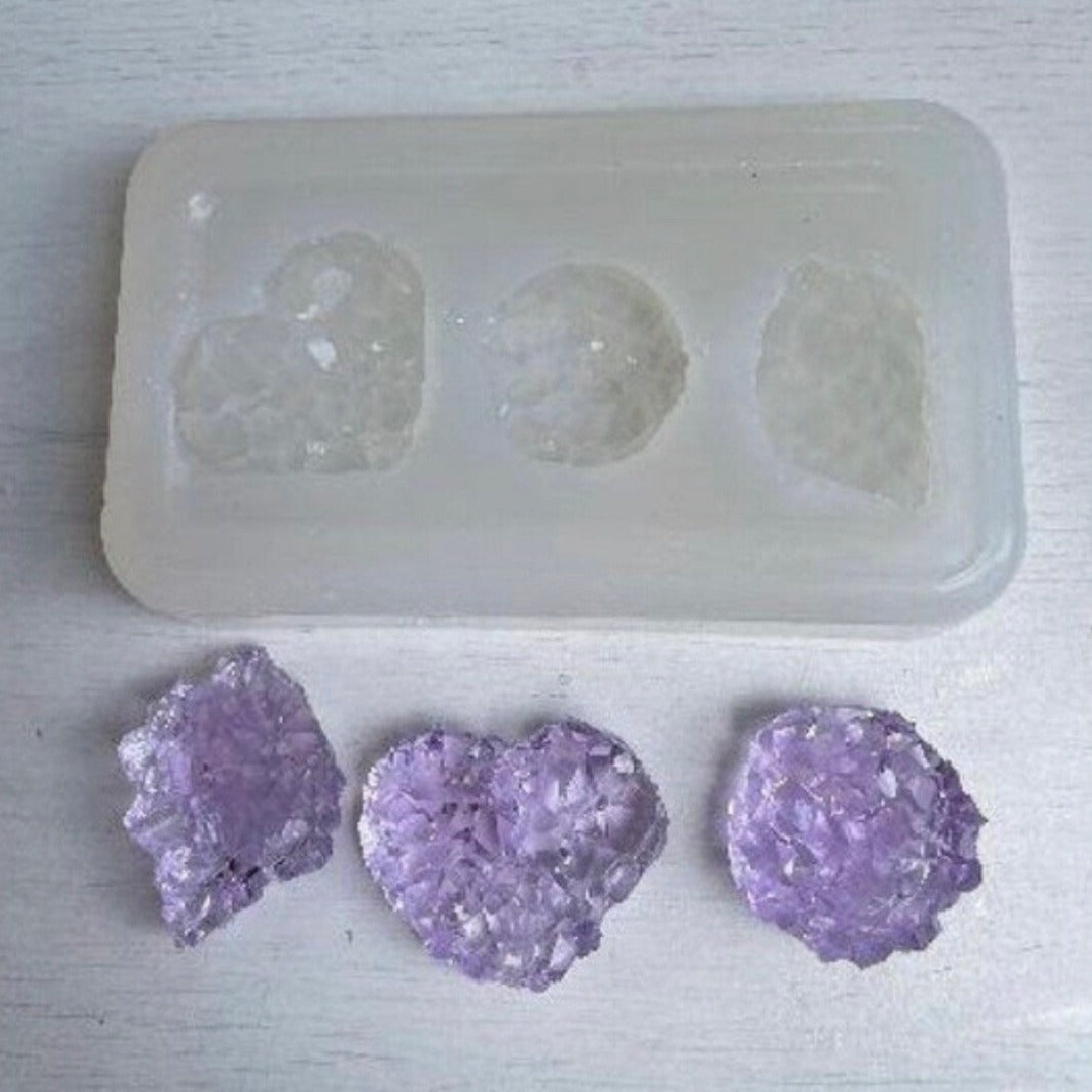 Набор из 3 форм для кластеров кристаллов аметиста