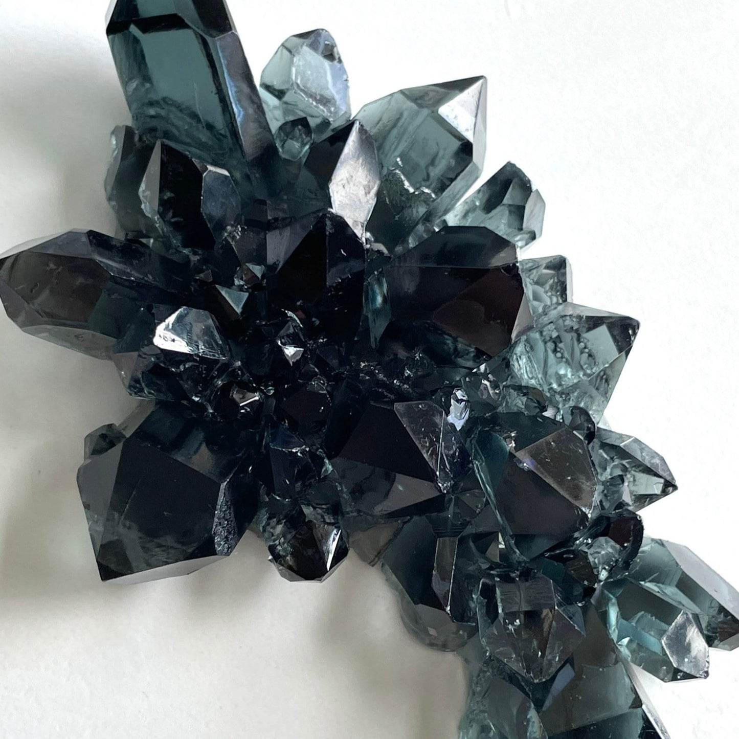 Kristallcluster 3-teilige Form: Kunstharz und Acryl