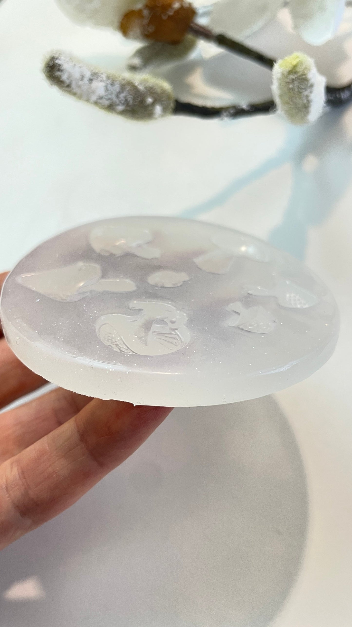 Силиконовая форма для сережек-грибов из смолы: изготовление ювелирных изделий