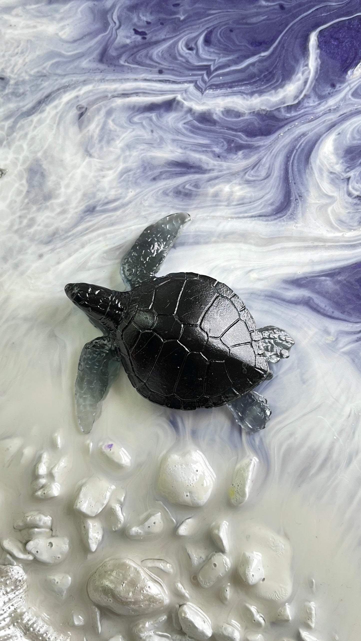 Набор силиконовых форм для морских фигурок: формы из натуральной эпоксидной смолы для кита, ската, черепахи