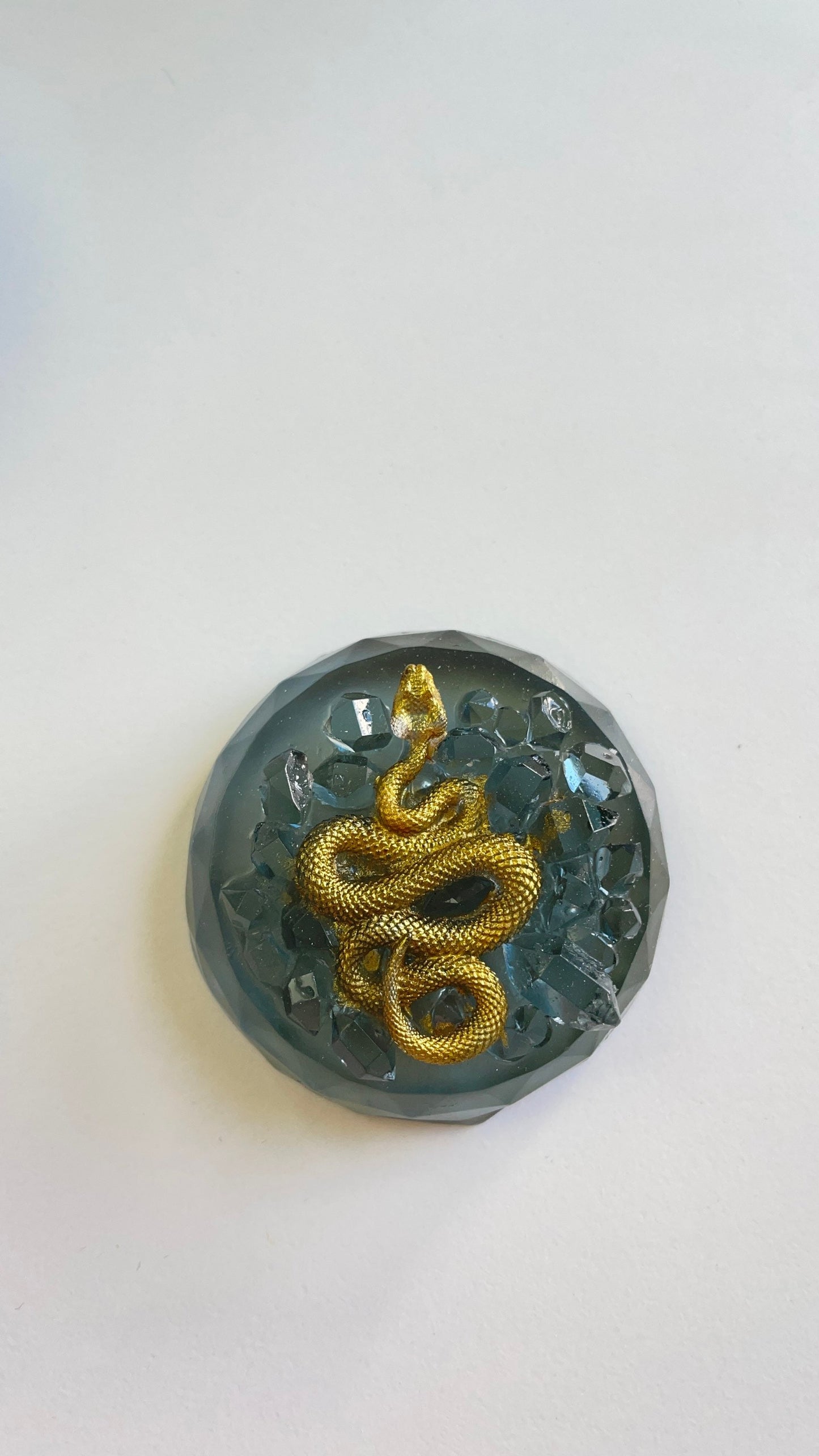 Подвеска "Змея Друзы": силиконовая форма для ювелирных изделий с кристаллами