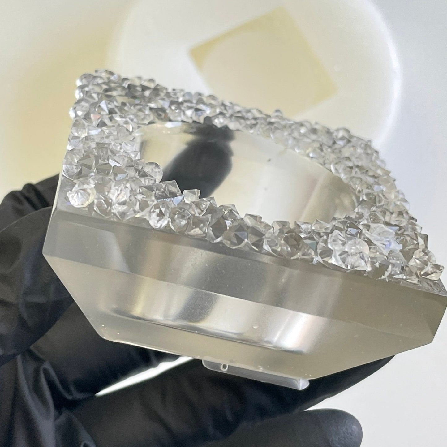 Kristall-Kerzenständer-Silikonform: Verschönern Sie die Kunst aus Epoxidharz mit schillernden Kerzenhaltern