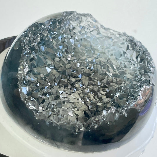 Силиконовая форма для кристаллов аметиста Geode Sphere: поднос для акрилового искусства и смолы