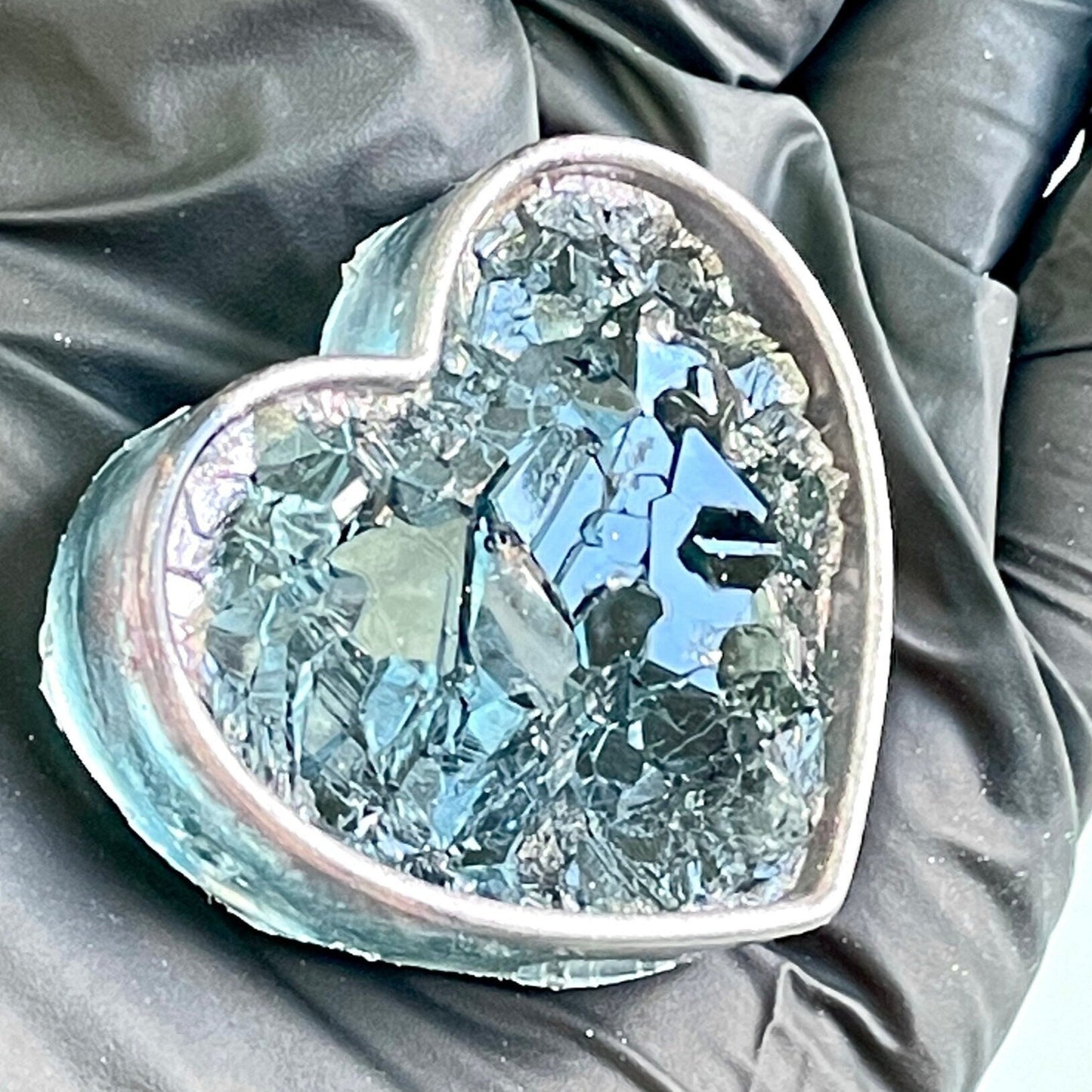 Heart Druzy Mould: Pendant & Keyring Mold