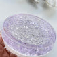 Crystal Edge Round Little Insert Silicone Mold: Wedding Tray, Candle Holder, Druse Amethyst