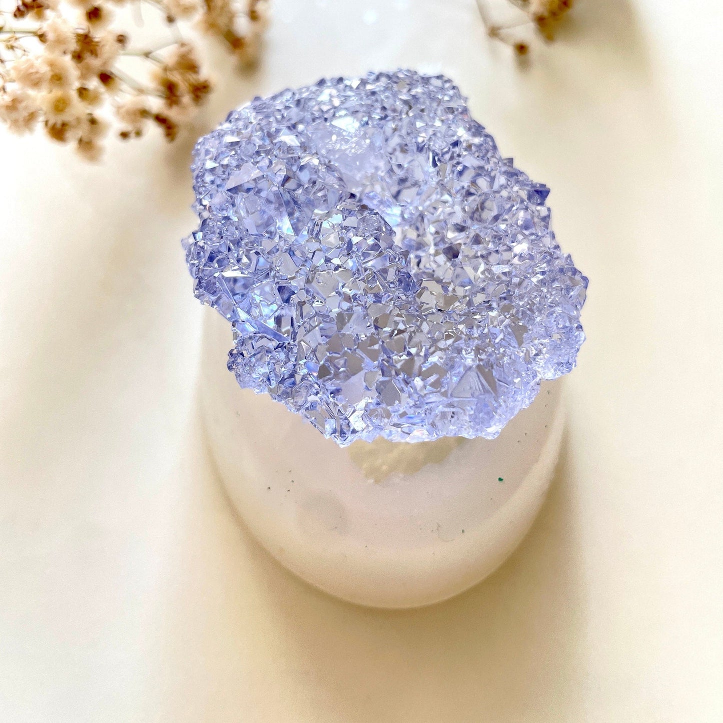 Luxuriöse Kristall-Druse-Silikonform: Harz-Druse