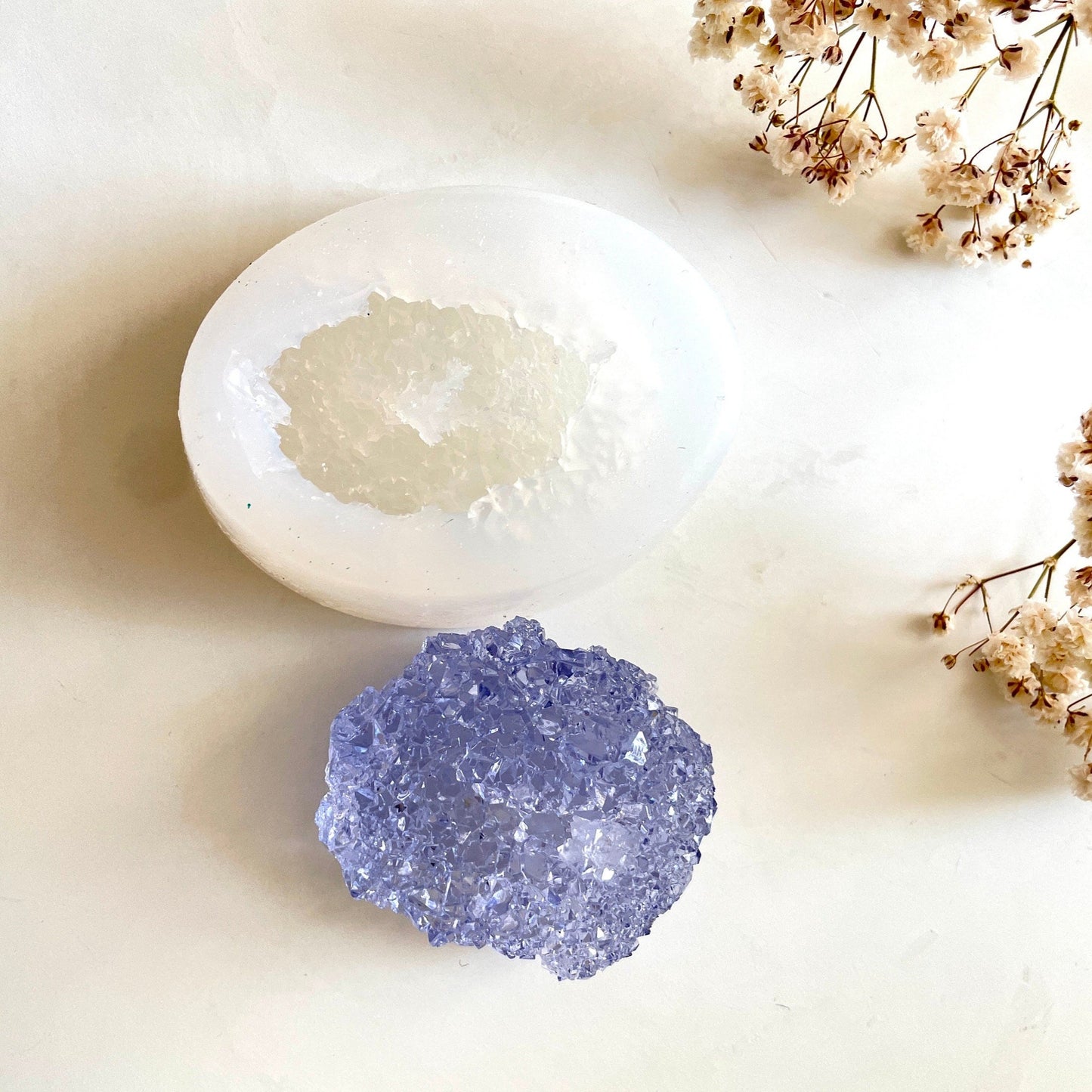 Luxury Crystal Druse Silicone Mold: Resin Druzy