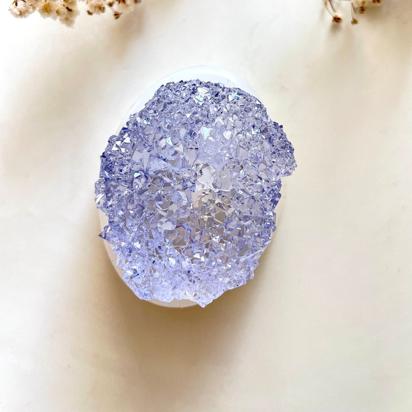 Luxuriöse Kristall-Druse-Silikonform: Harz-Druse