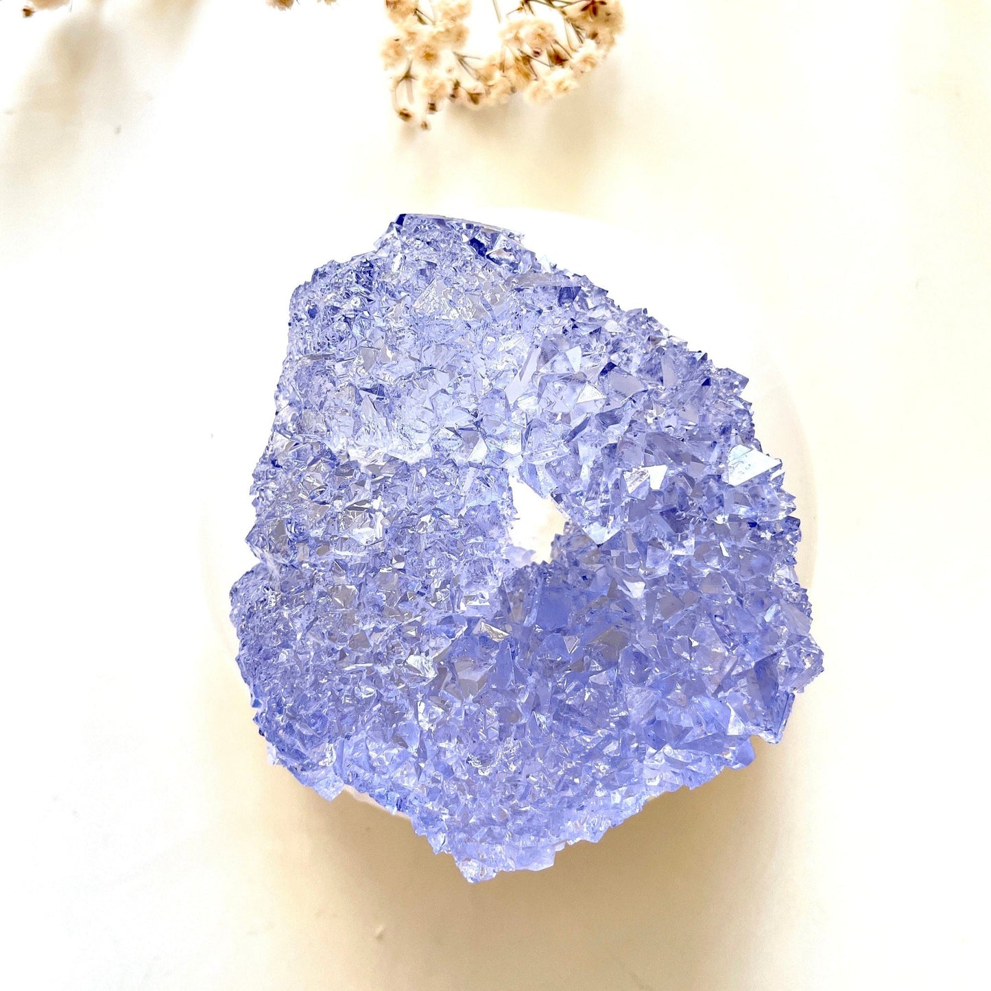 Роскошная силиконовая форма для кристаллов Druse: кластер из смолы Druzy Geode