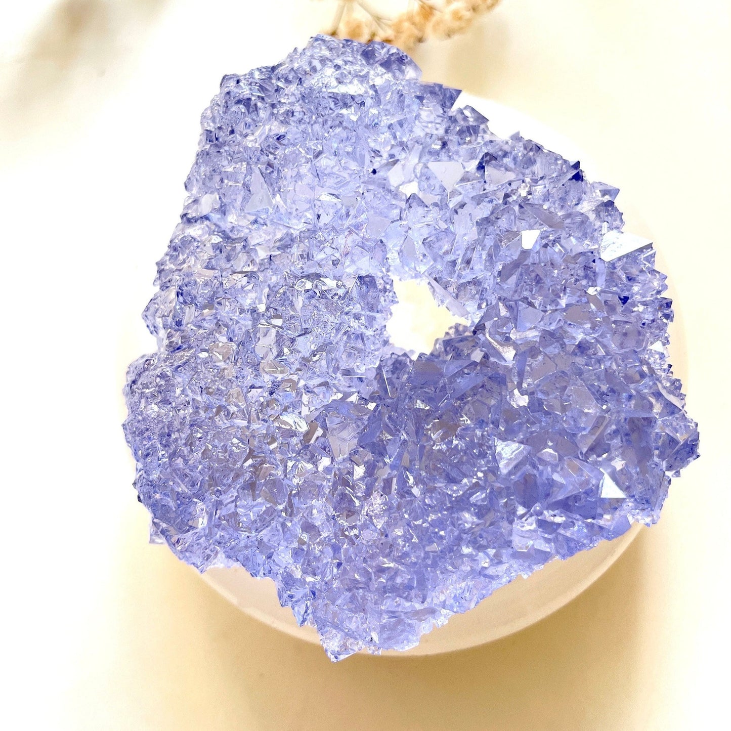 Luxuriöse Kristall-Drusen-Silikonform: Harz-Drusen-Geoden-Cluster